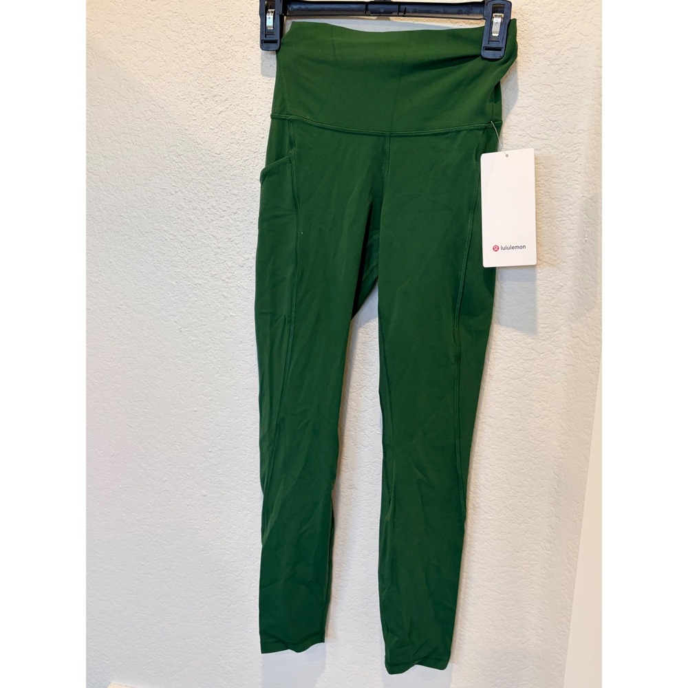 Lululemon‎ Align High-Rise Pant 25 Pockets Everglade Green IVYG LW5DCES Size 4